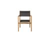 Imagine Venice Stackingchair 2-pachet - Teak / Textilene negru