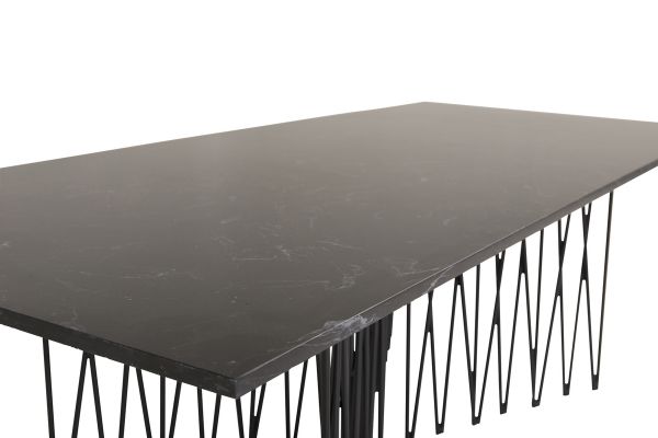 Imagine Stone - Sofa Table - Artifical Stone / Black