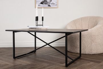 Imagine Pryor Sofa Table - Black / Black MDF