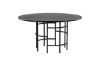 Masa dining rotunda fixa 140 cm negru Copenhaga