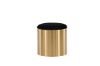 Imagine Puff - Stool ø45 - Black / Shiny Brass