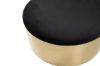 Imagine Puff - Stool ø45 - Black / Shiny Brass