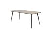 Imagine Masa de dining Silar - 180 cm - "Wood Look" Melamina / Picioare Negre