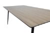 Imagine Masa de dining Silar - 180 cm - "Wood Look" Melamina / Picioare Negre