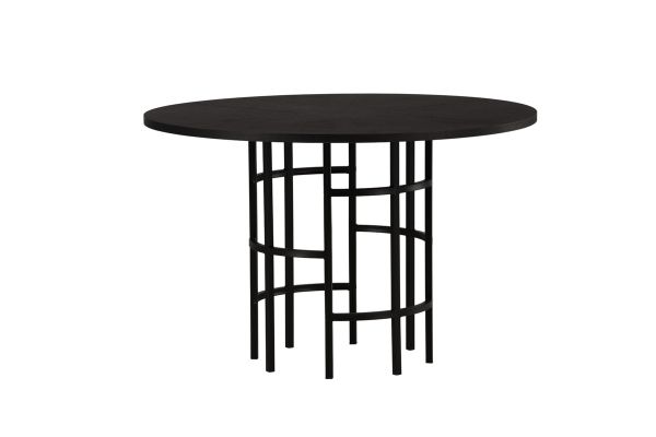 Masa rotunda 115 cm negru Copenhaga