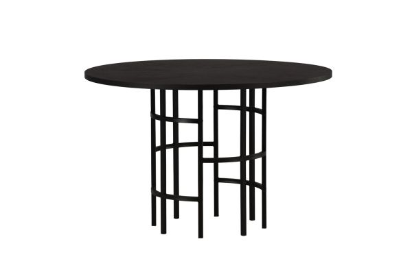 Masa rotunda 115 cm negru Copenhaga