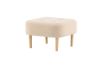 Imagine Salina Ottoman/Pouf - Oaklook / White Fleece