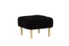 Imagine Salina Ottoman/Pouf - Oaklook / Black Fleece