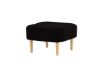 Imagine Salina Ottoman/Pouf - Oaklook / Black Fleece