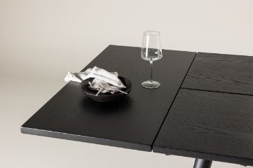 Imagine Extensie pentru masă de dining Sleek - Negru periat - 45 * 95 cm