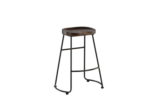 Imagine Ozark Bar Chair 2-pack - Zinklook / Dark Walnut Wood