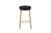 Imagine Decatur Bar Chair - Aspect lemn de stejar / PP negru