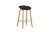 Imagine Decatur Bar Chair - Aspect lemn de stejar / PP negru