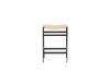 Imagine Please fully translate Polly Bar Chair 2-pack - Black / Nature Rubberwood , Seat Rope