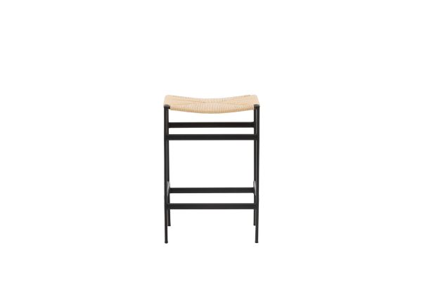 Imagine Please fully translate Polly Bar Chair 2-pack - Black / Nature Rubberwood , Seat Rope