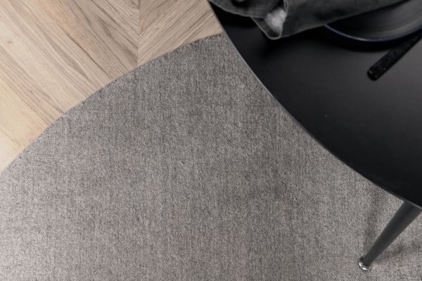 Imagine Ulla - Wool / Polyester Carpet - Light Grey  - ø200