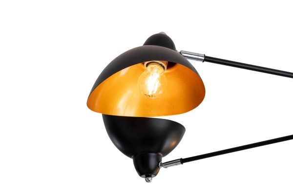 Imagine Cu lampa de tavan Elda L1250 * W1040 * H580 Negru / Cupru