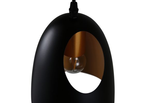 Imagine Cu lampa pendent Elda D150*H920 Negru / Cupru