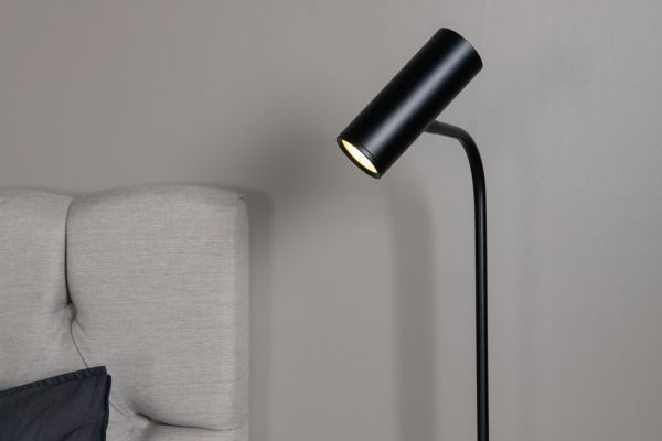 Imagine Lampa de masă Vega din marmură albă cu metal negru D400 * H1520