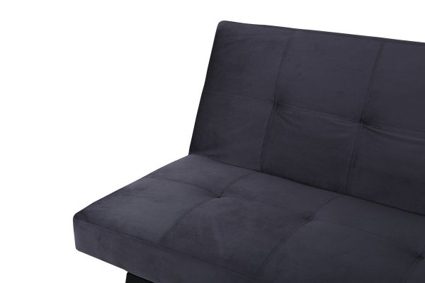 Imagine Bodil Sofabed - Black / Dark Grey Velvet