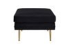 Imagine Boom Ottoman - Brass / Black Velvet