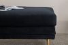 Imagine Boom Ottoman - Brass / Black Velvet