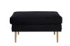 Imagine Boom Ottoman - Brass / Black Velvet