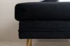 Imagine Boom Ottoman - Brass / Black Velvet