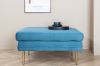 Imagine Translați complet Boom Ottoman - Brass / Blue Velvet