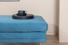 Imagine Translați complet Boom Ottoman - Brass / Blue Velvet