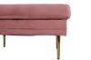 Imagine Boom Ottoman - Brass / Catifea roz