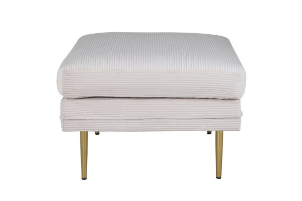 Imagine Boom Ottoman - Brass / Beige Corduroy