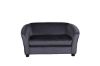 Imagine Måna Kids Sofa - Black / Dark Grey  Velvet