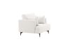 Imagine Sofia Single Sofa - Black / Beige Fabric / linen