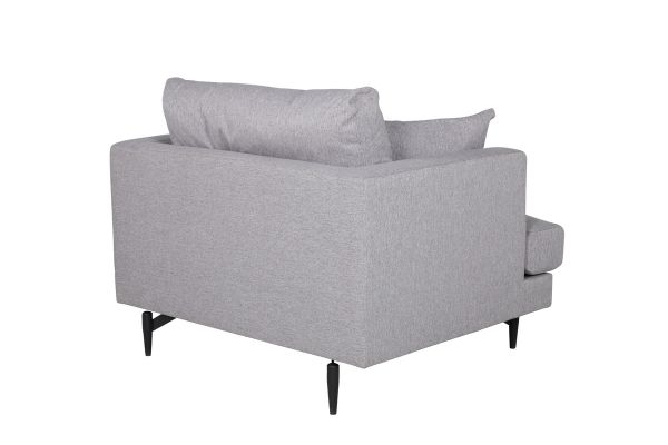 Imagine Sofa Sofia - Negru / Gri Fabrica