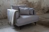 Imagine Sofa Sofia - Negru / Gri Fabrica