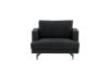 Imagine Sofia Single Sofa - Black / Black Fabric