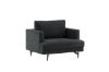 Imagine Sofia Single Sofa - Black / Black Fabric