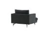 Imagine Sofia Single Sofa - Black / Black Fabric