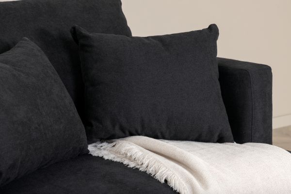 Imagine Sofia Single Sofa - Black / Black Fabric