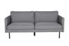 Imagine Sofa Zoom cu 2 locuri - Material negru / gri-otel