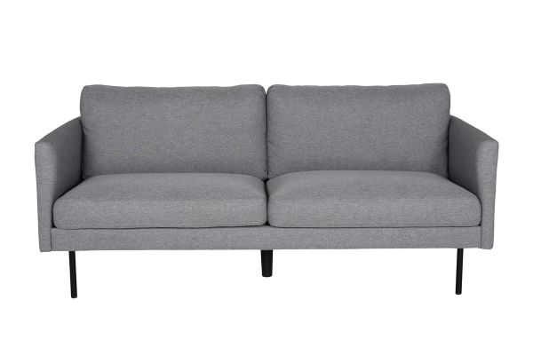 Imagine Sofa Zoom cu 2 locuri - Material negru / gri-otel