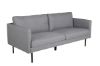 Imagine Sofa Zoom cu 2 locuri - Material negru / gri-otel