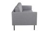 Imagine Sofa Zoom cu 2 locuri - Material negru / gri-otel