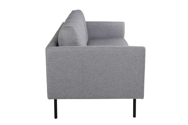 Imagine Sofa Zoom cu 2 locuri - Material negru / gri-otel