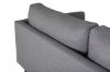 Imagine Sofa Zoom cu 2 locuri - Material negru / gri-otel