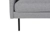 Imagine Sofa Zoom cu 2 locuri - Material negru / gri-otel