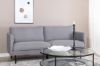 Imagine Sofa Zoom cu 2 locuri - Material negru / gri-otel