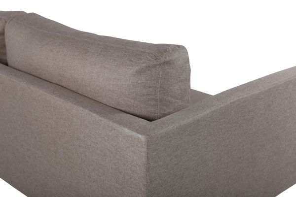 Imagine Sofa cu 3 locuri Zoom - Tapitat negru/maro