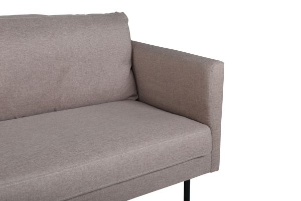 Imagine Sofa cu 3 locuri Zoom - Tapitat negru/maro